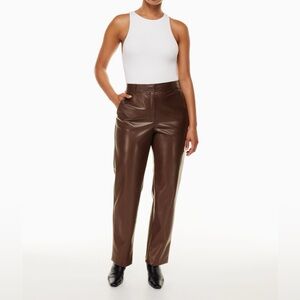 Babaton faux leather pants